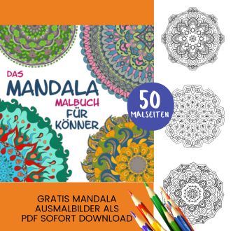 Mandalas für Könner Ausmalbilder - Kostenlose Mandala für Könner Malvorlagen zum Ausdrucken Header